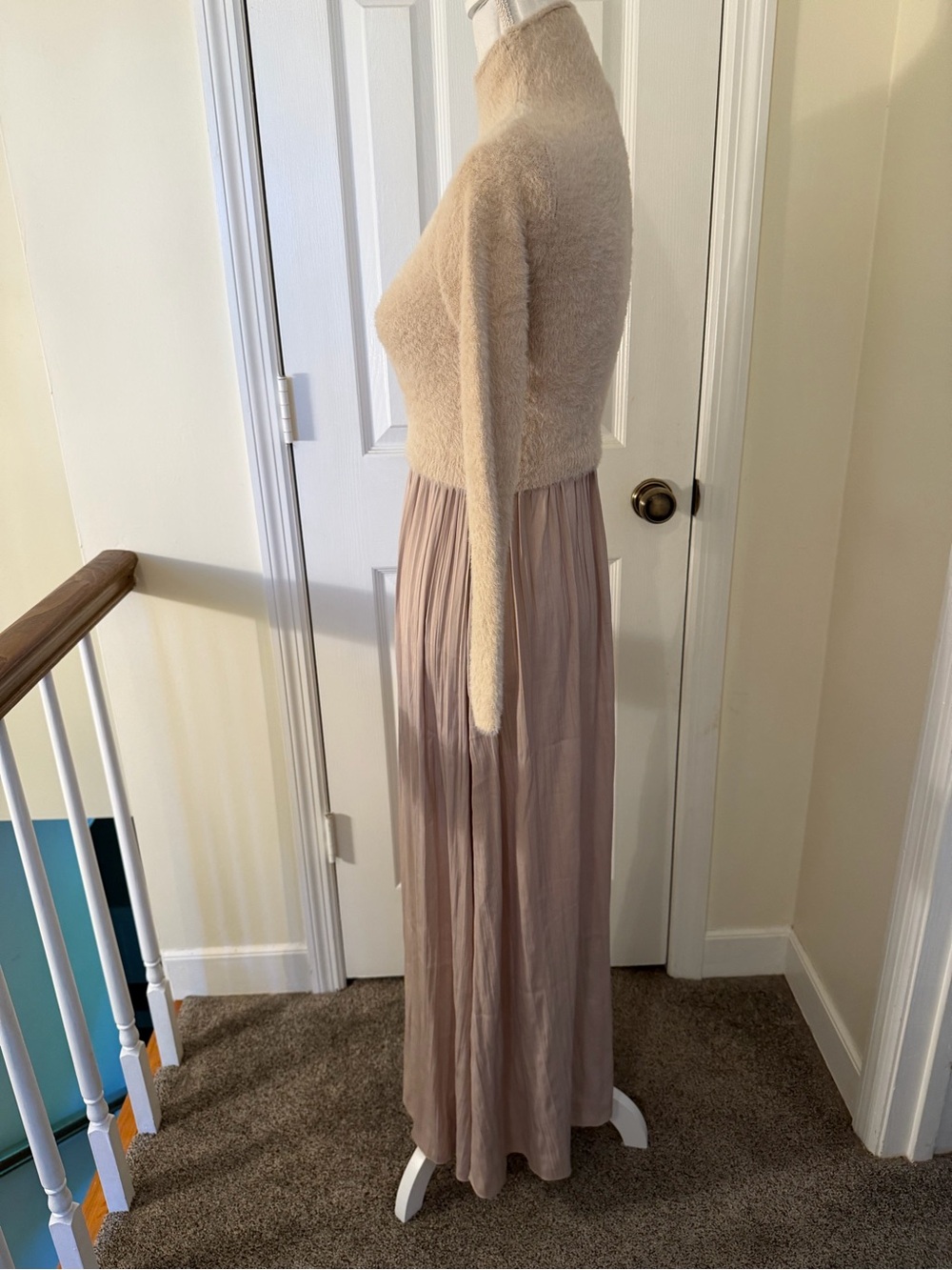 Anthropologie The Thea Long Sleeve Eyelash Twofer Sweater Dress NWT! - Picture 4 of 14